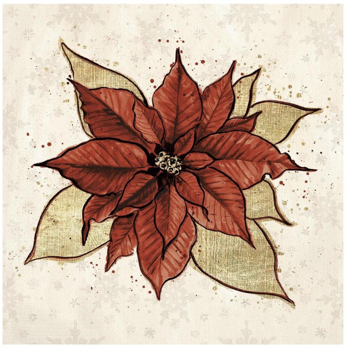 Holiday Gem III -Paper Art-42&quotx42"