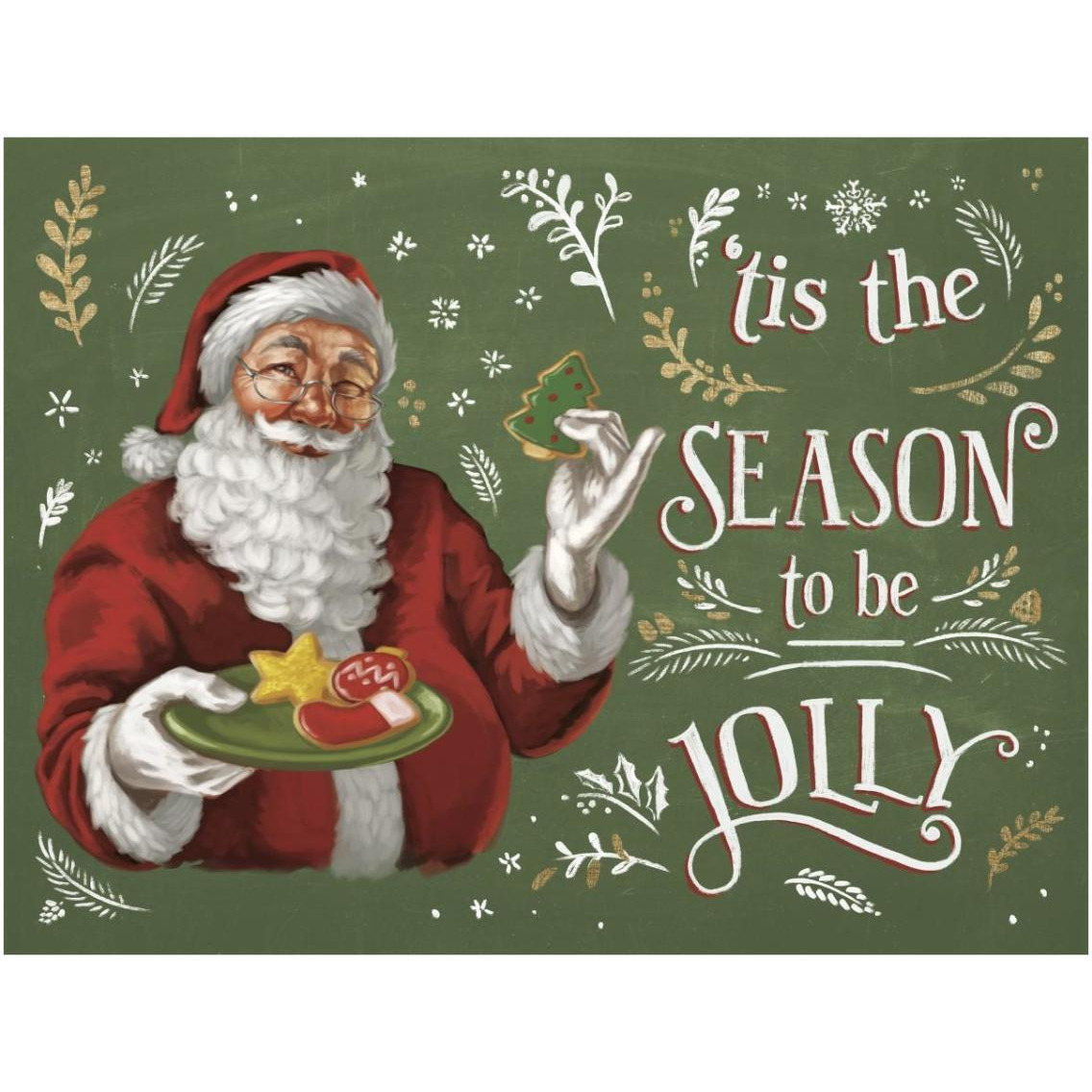 Santas List III -Paper Art-34&quotx26"