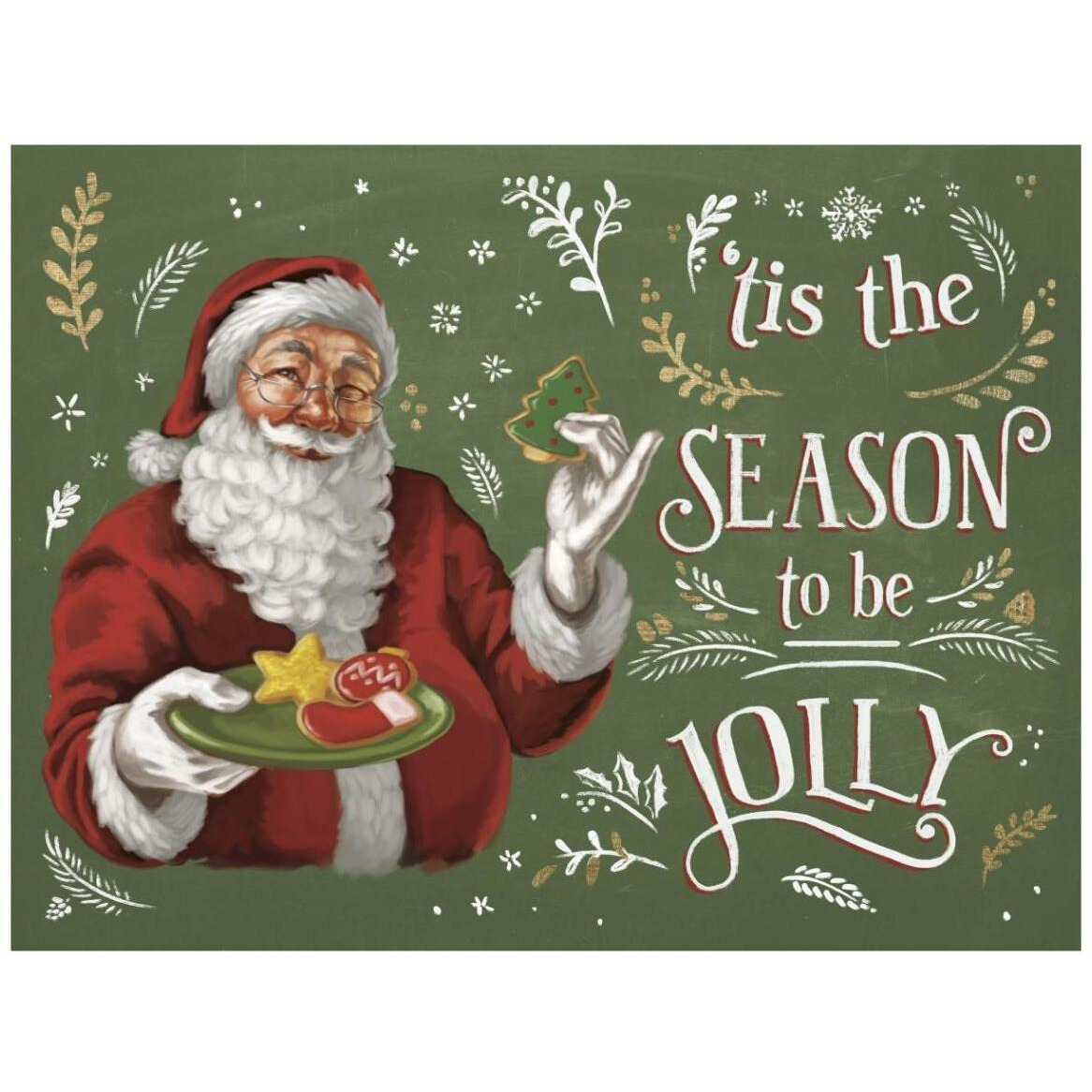 Santas List III -Paper Art-42&quotx32"
