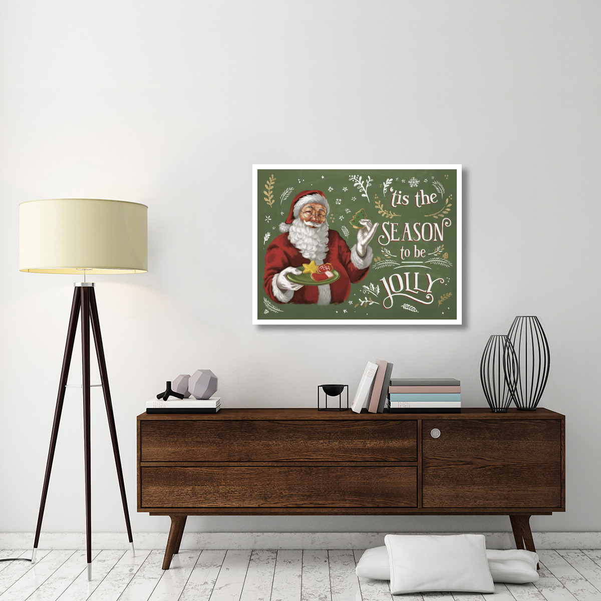 Santas List III -Paper Art-42&quotx32"