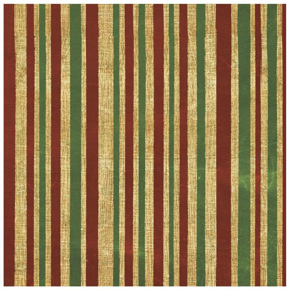Santas List Pattern I -Paper Art-26&quotx26"