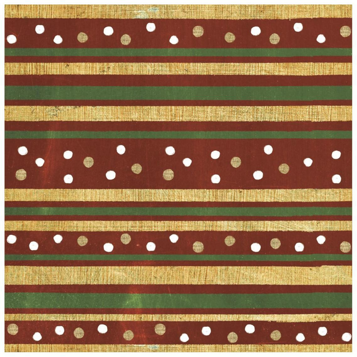 Santas List Pattern XI -Paper Art-26&quotx26"
