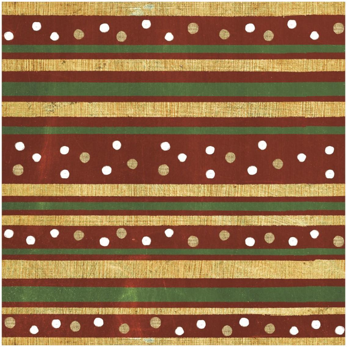 Santas List Pattern XI -Paper Art-32&quotx32"