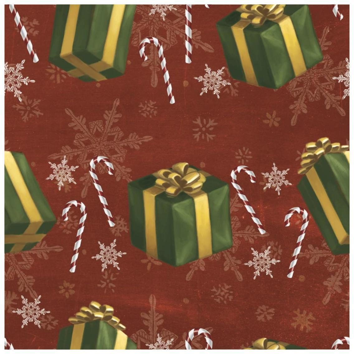 Santas List Pattern X -Paper Art-26&quotx26"