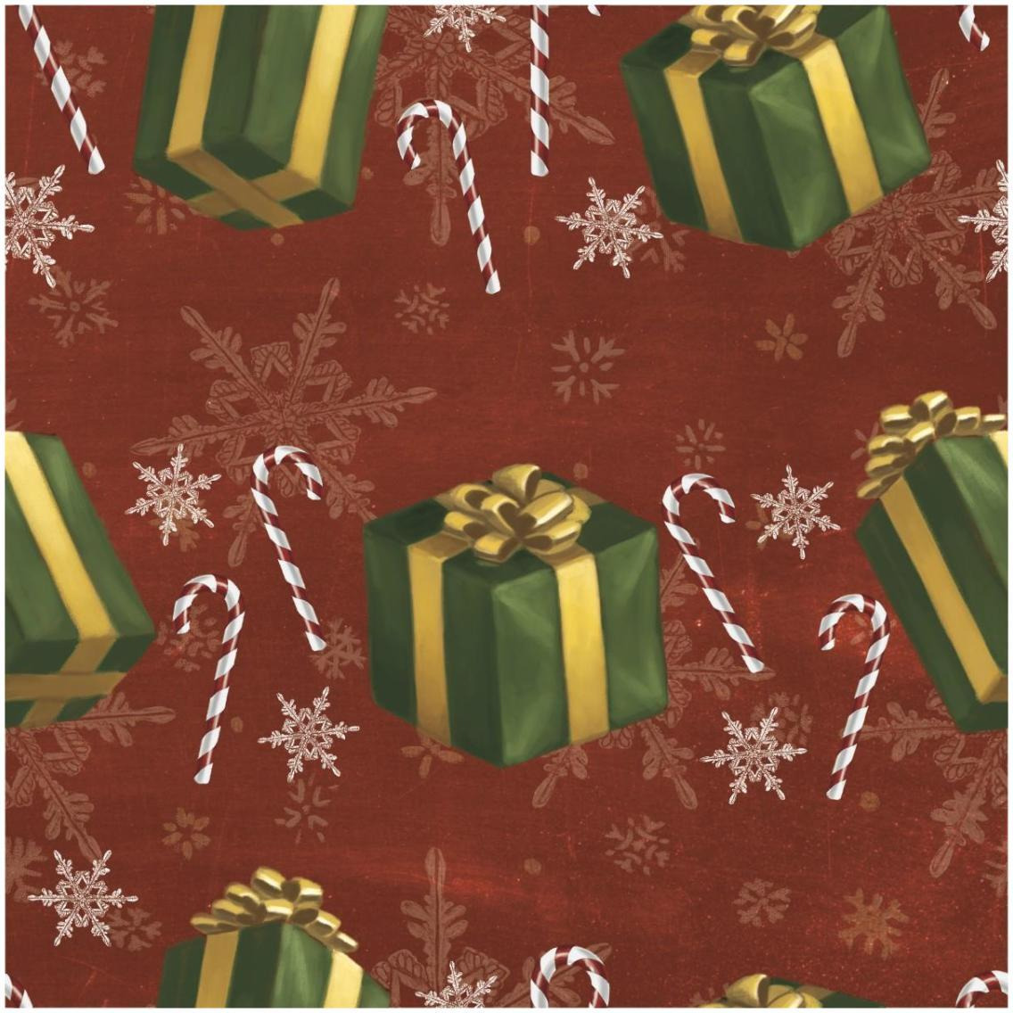 Santas List Pattern X -Paper Art-32&quotx32"