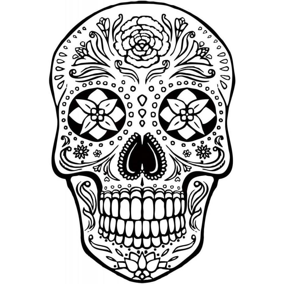 Sugar Skull Coloring I -Paper Art-30.4&quotx42"