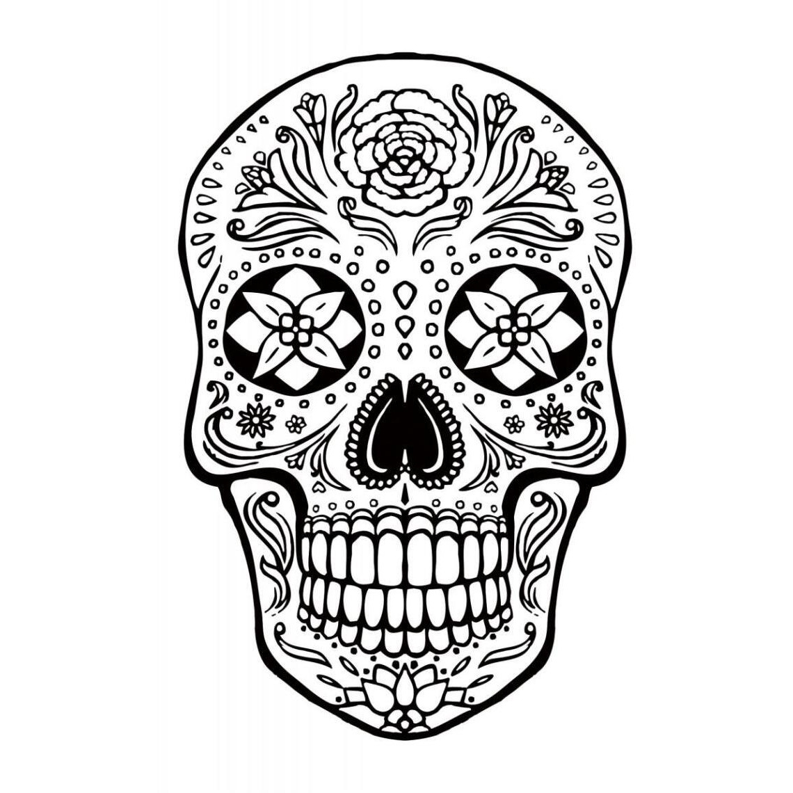 Sugar Skull Coloring I -Paper Art-33.24&quotx46"