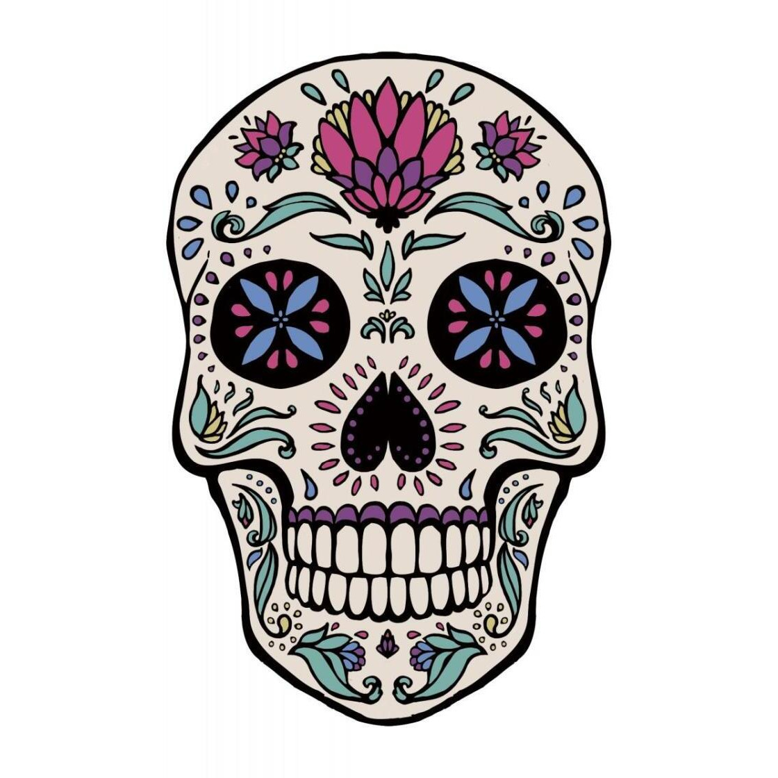 Sugar Skull II -Paper Art-23.3&quotx32"