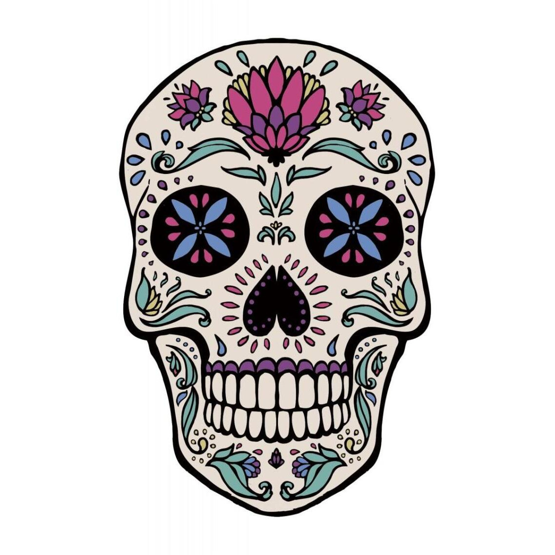 Sugar Skull II -Paper Art-27.56&quotx38"