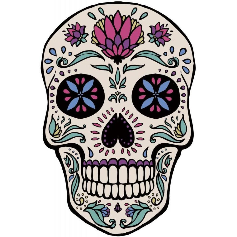 Sugar Skull II -Paper Art-30.4&quotx42"