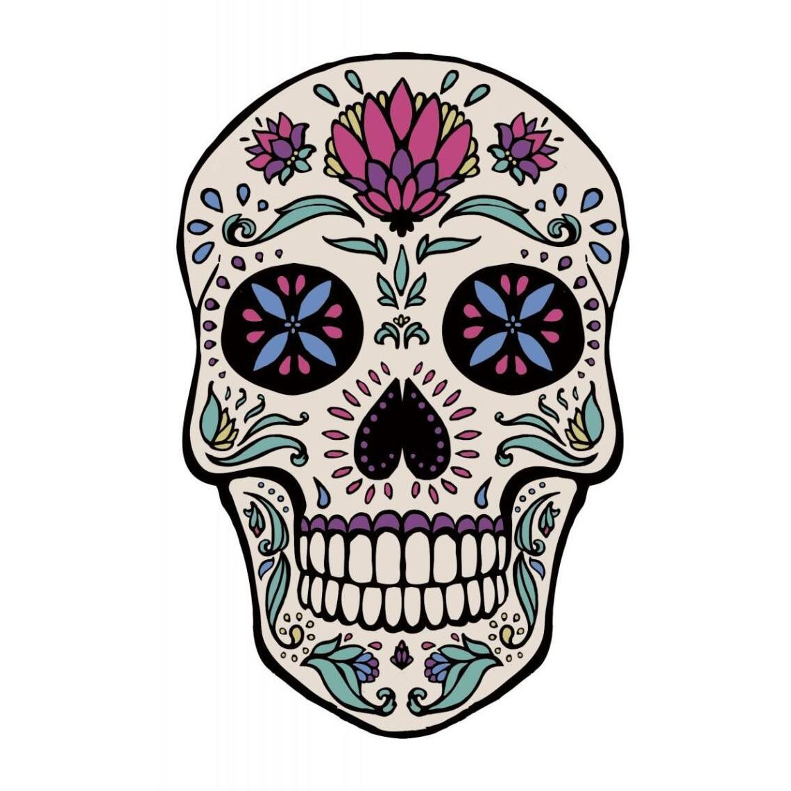 Sugar Skull II -Paper Art-33.24&quotx46"