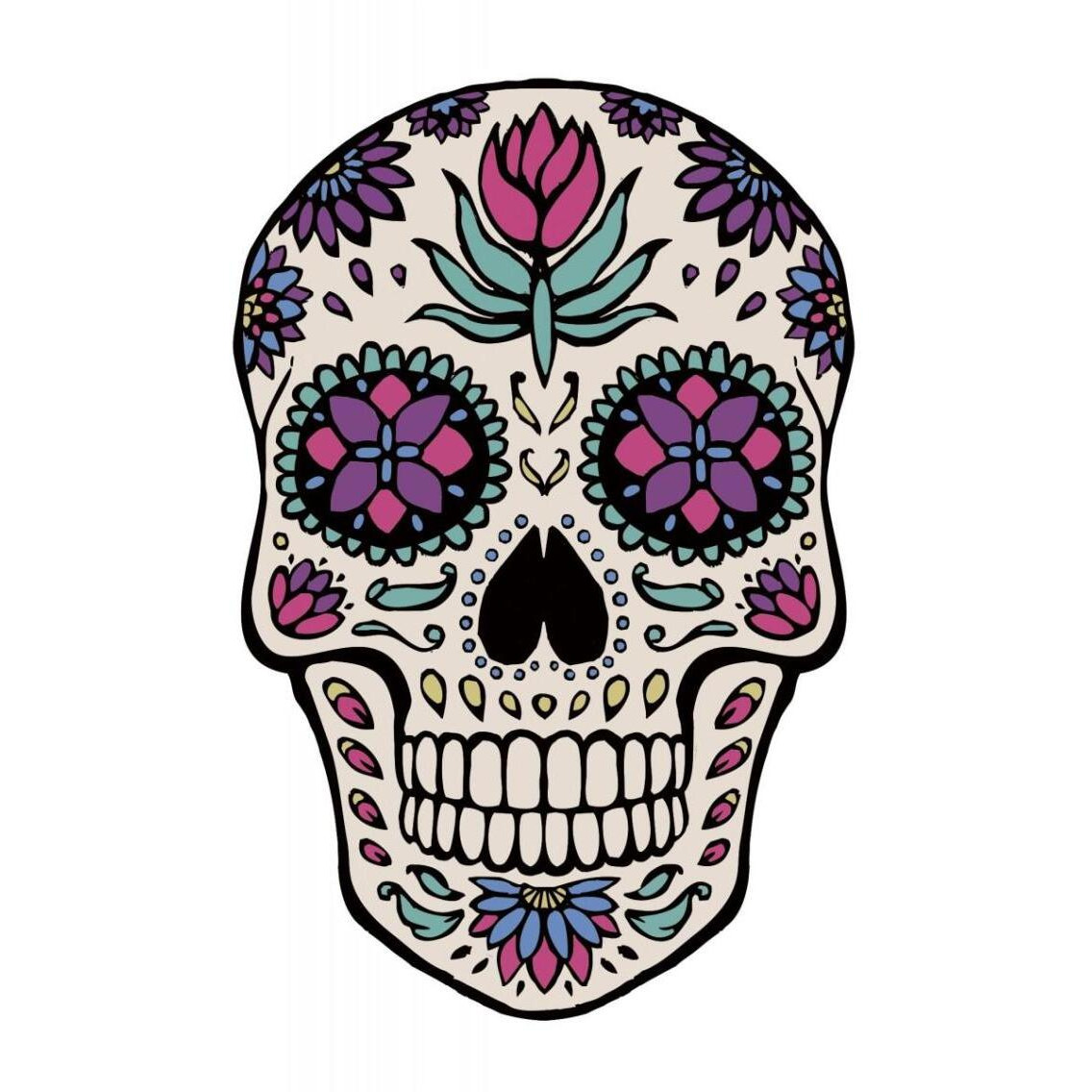 Sugar Skull IV -Paper Art-27.56&quotx38"