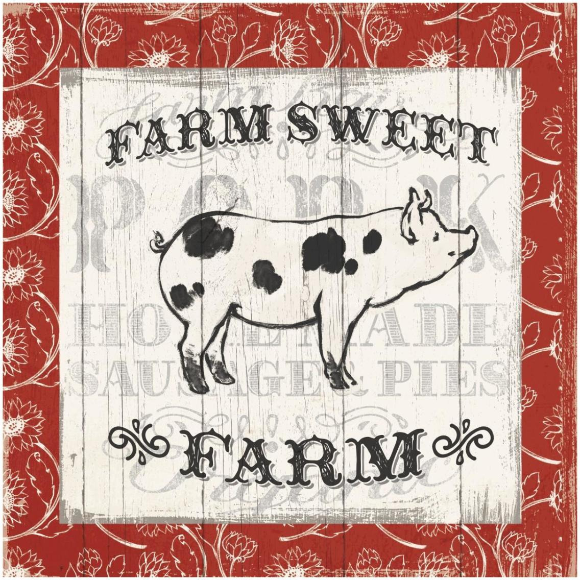 Farmers Market I -Paper Art-32&quotx32"