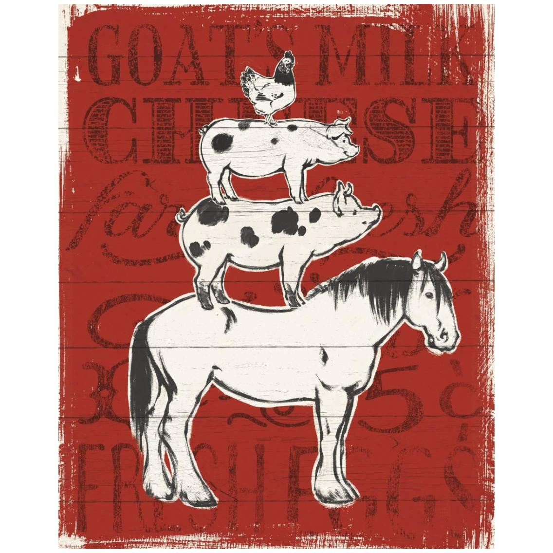 Farmers Market V -Paper Art-24&quotx30"