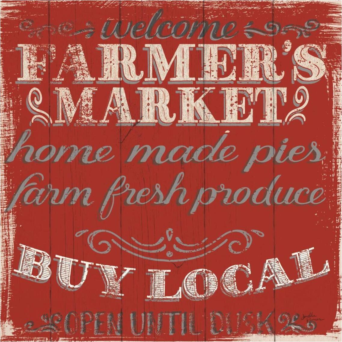 Farmers Market X -Paper Art-38&quotx38"