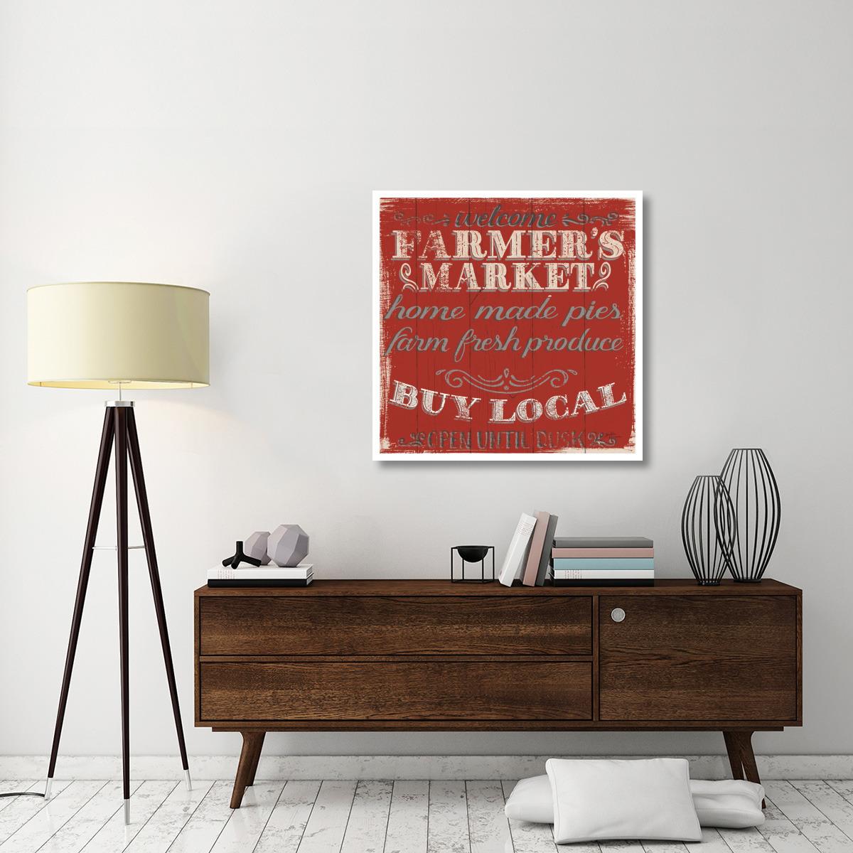 Farmers Market X -Paper Art-38&quotx38"