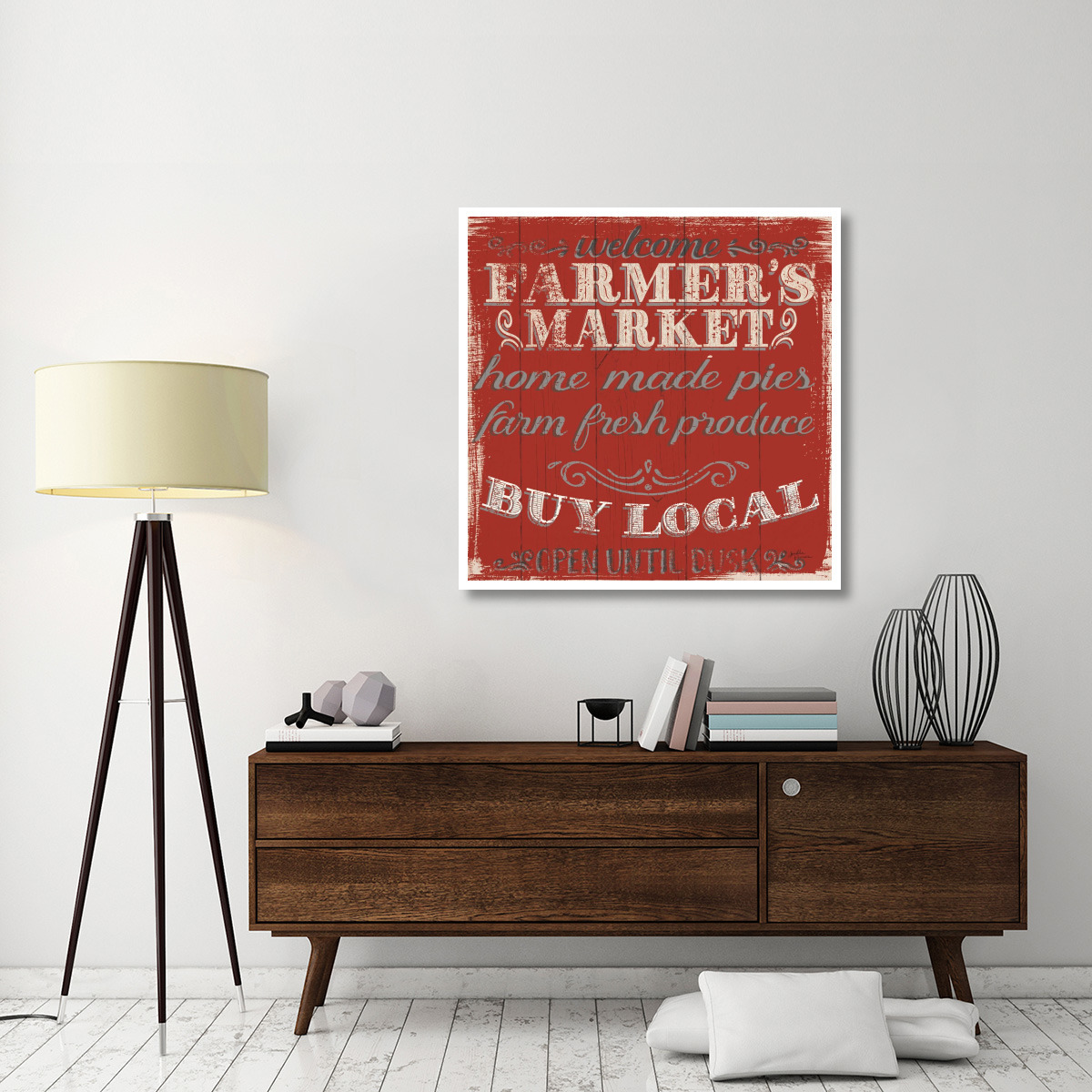 Farmers Market X -Paper Art-42&quotx42"
