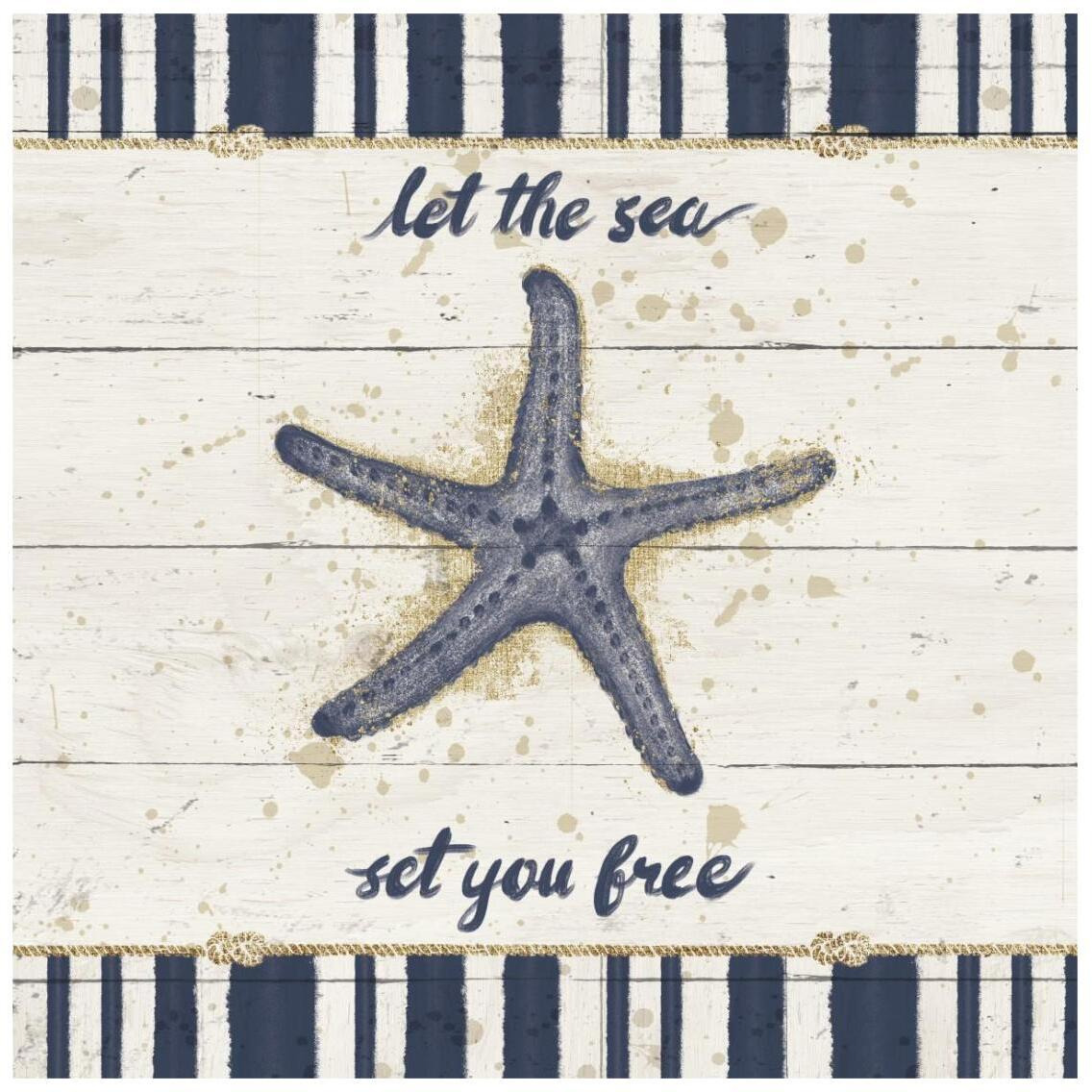 Calm Seas II -Paper Art-26&quotx26"