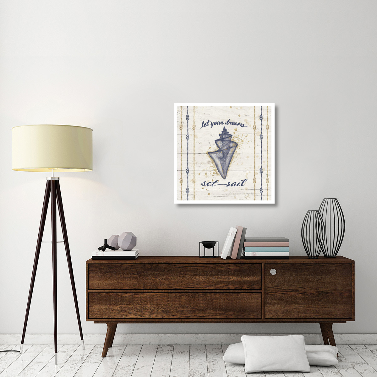 Calm Seas III -Paper Art-32&quotx32"