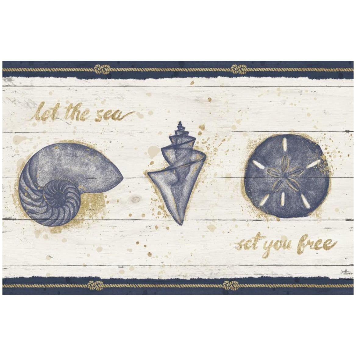 Calm Seas V -Paper Art-50&quotx34"