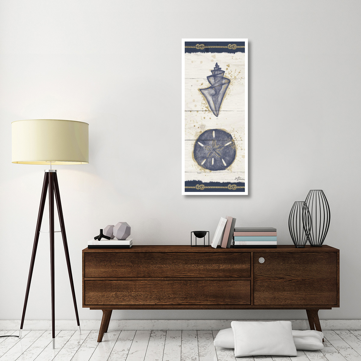 Calm Seas VI -Paper Art-22&quotx52"