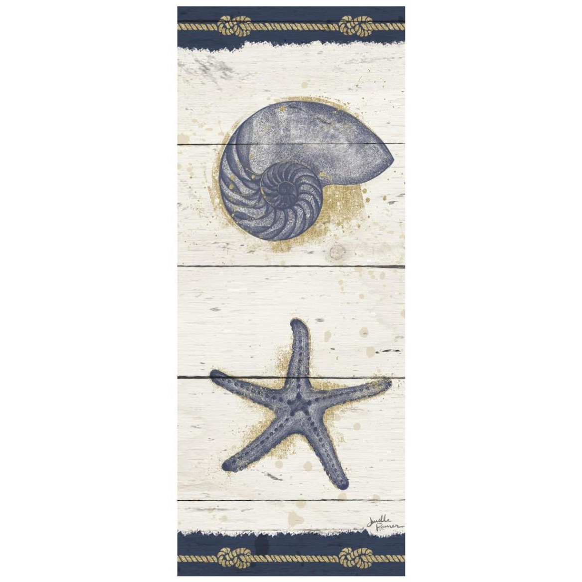 Calm Seas VII -Paper Art-18&quotx42"
