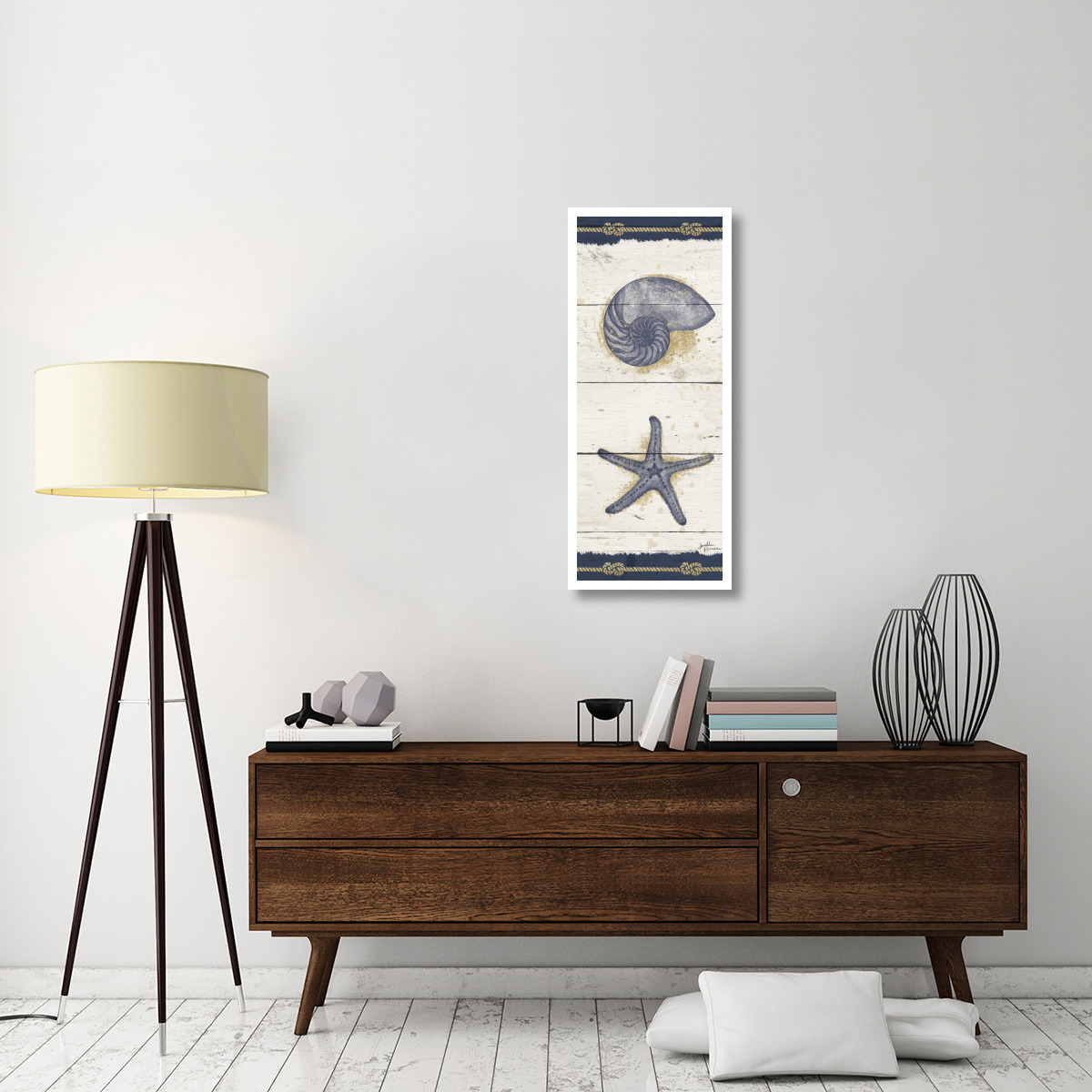 Calm Seas VII -Paper Art-18&quotx42"