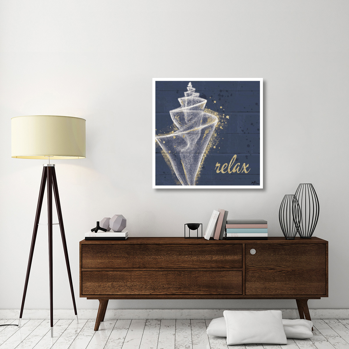 Calm Seas VIII -Paper Art-38&quotx38"