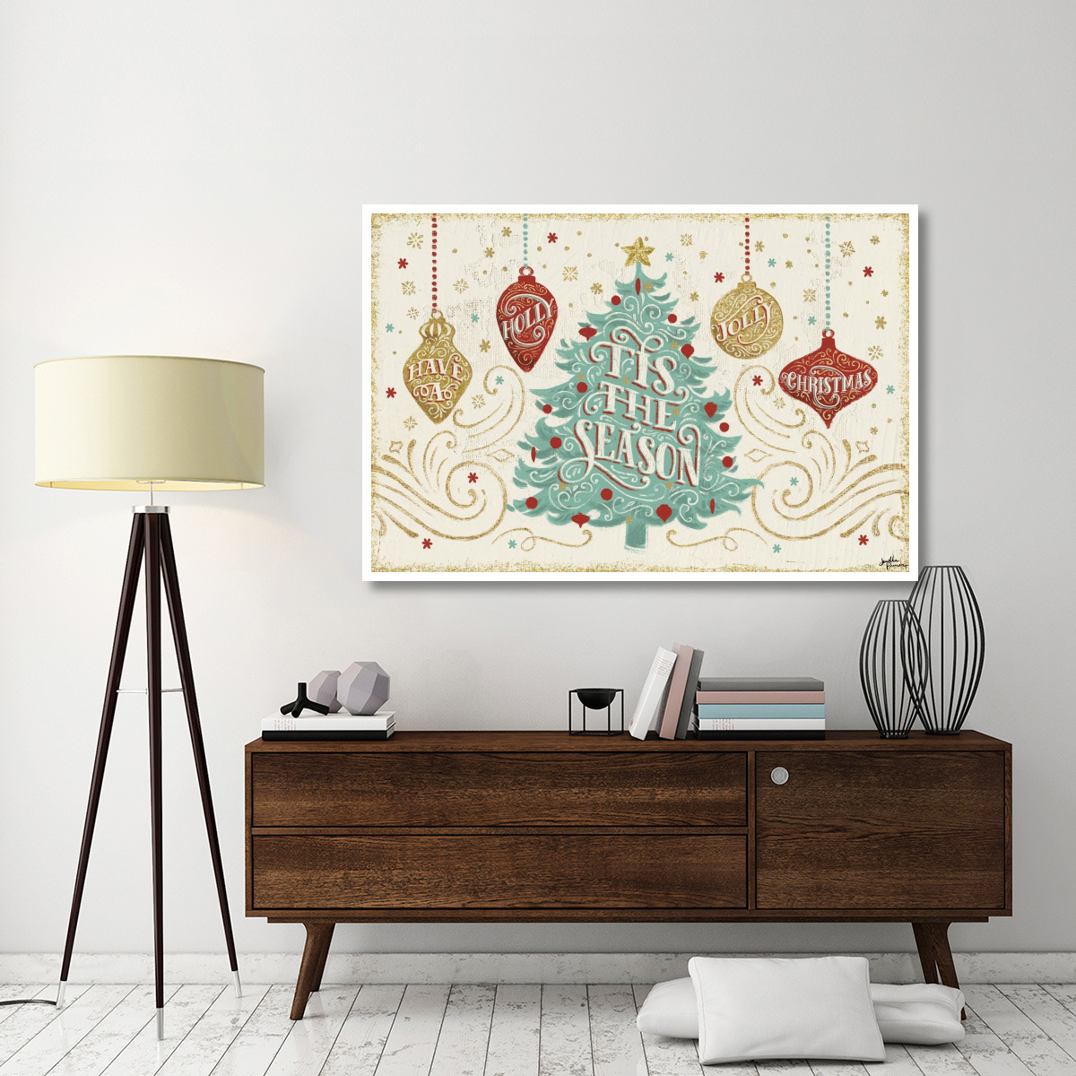 Trimming the Tree I -Paper Art-62&quotx42"