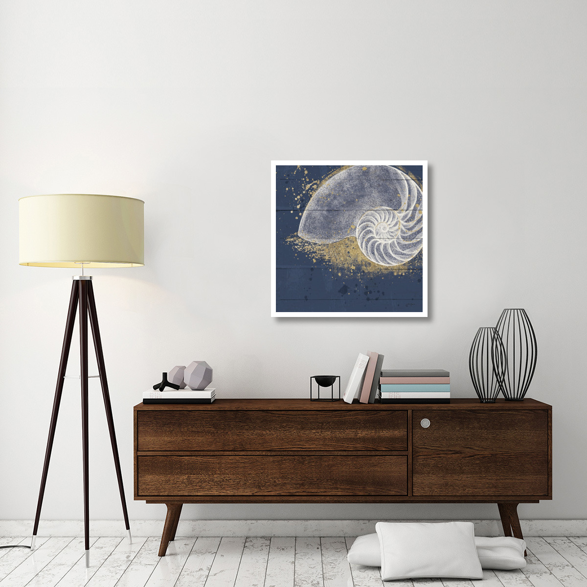 Calm Seas IX no Words -Paper Art-32&quotx32"