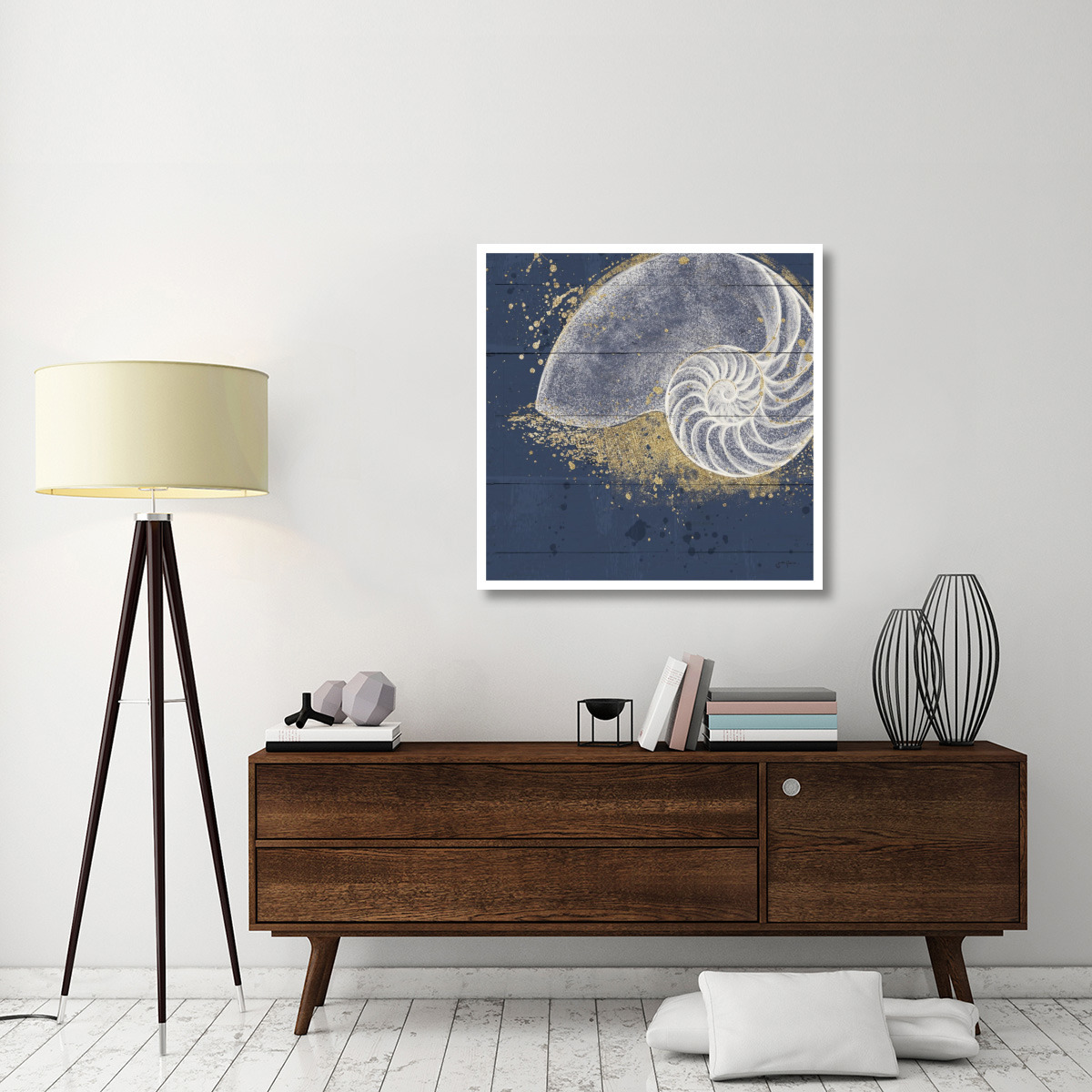 Calm Seas IX no Words -Paper Art-38&quotx38"