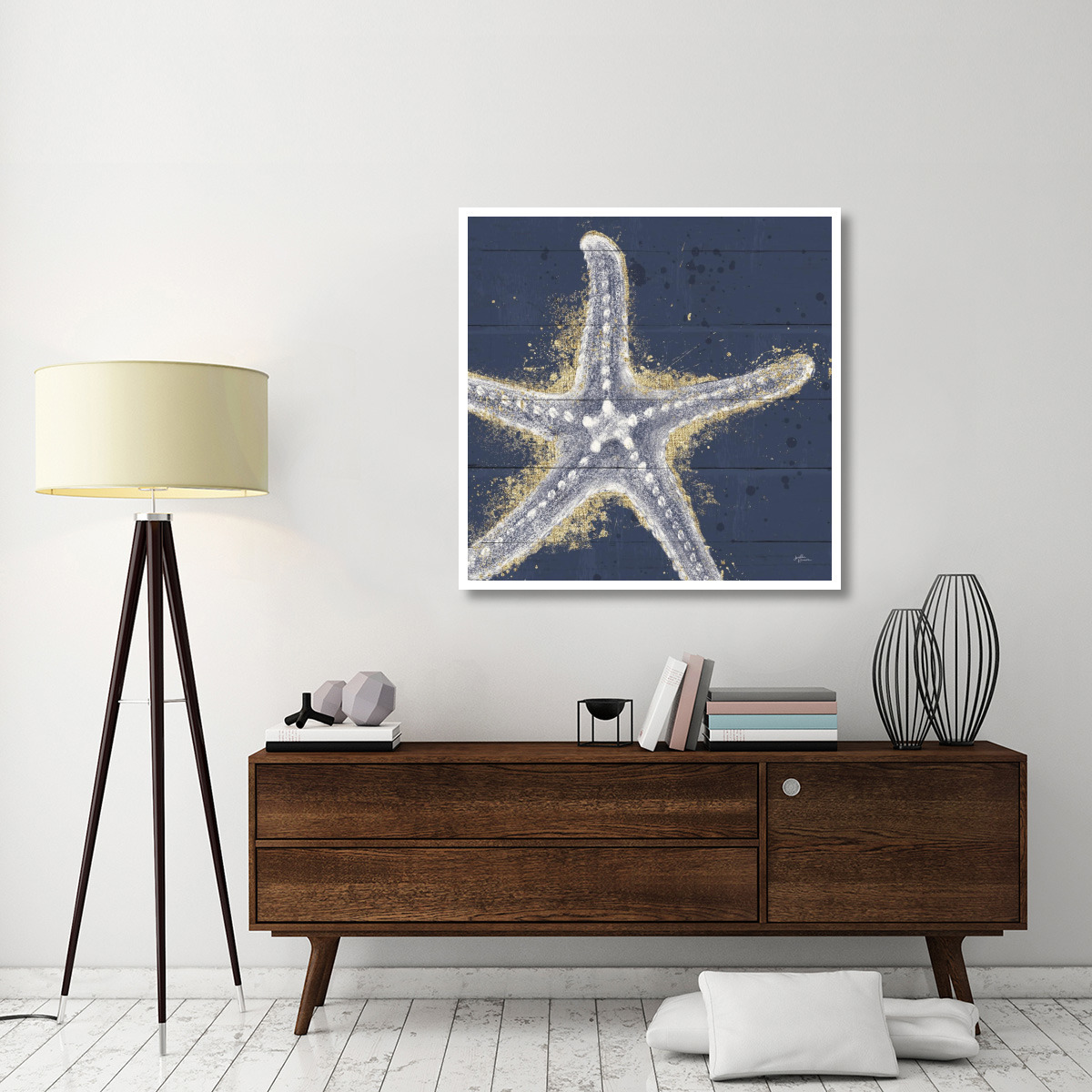 Calm Seas XI no Words -Paper Art-42&quotx42"