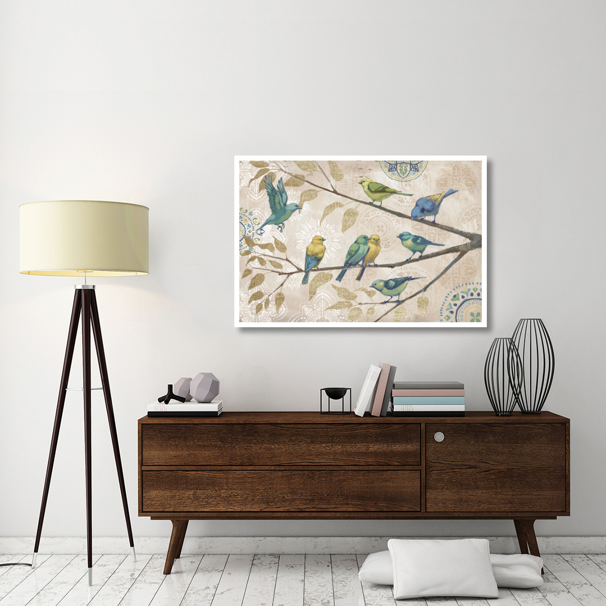Fly Away I With Suzani -Paper Art-50&quotx34"
