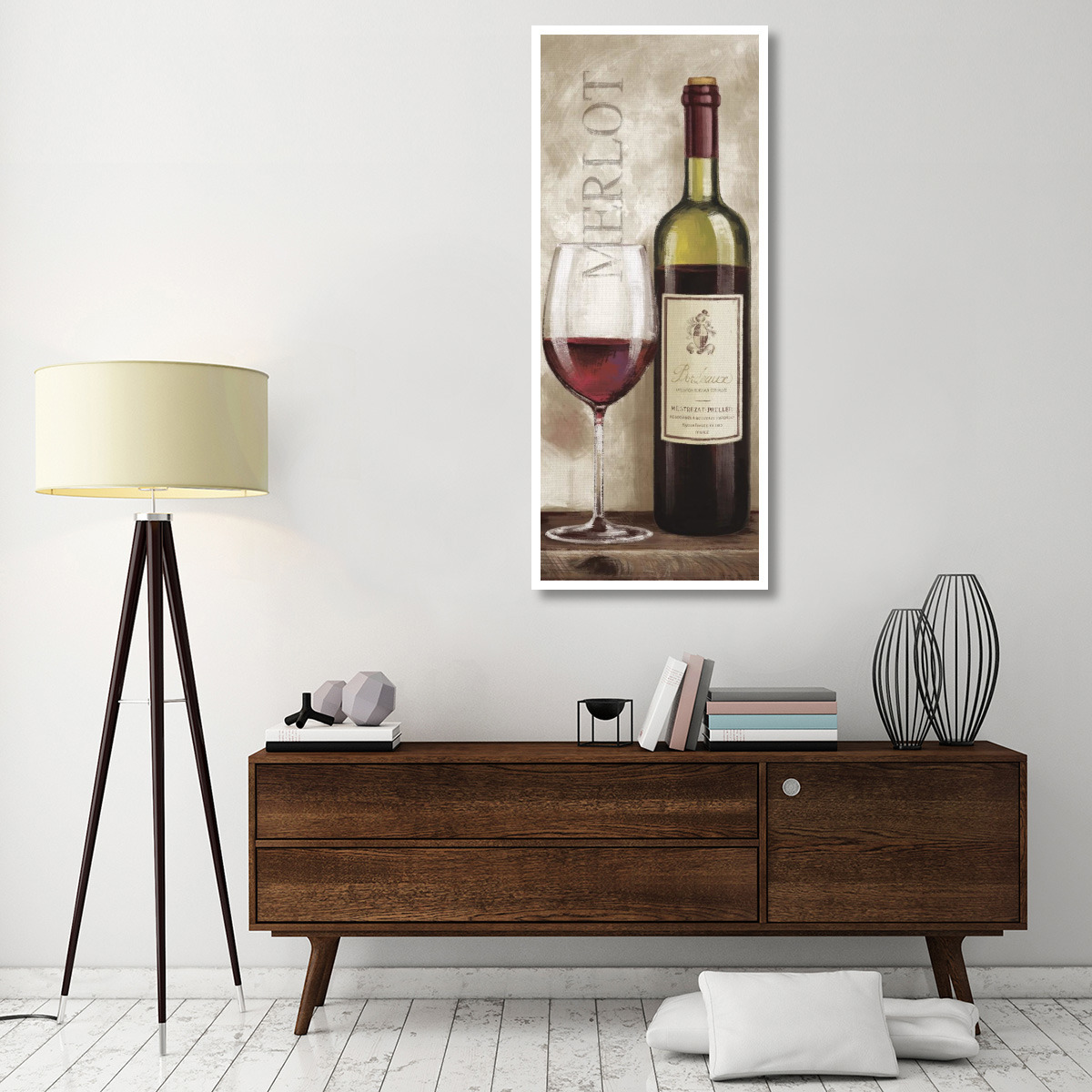 Wine in Paris V -Paper Art-26&quotx62"