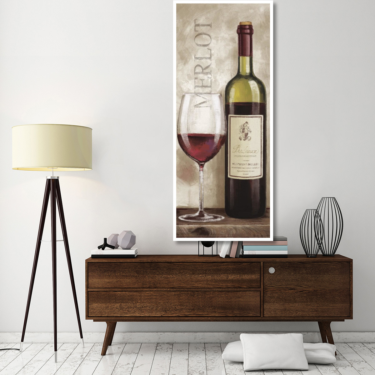 Wine in Paris V -Paper Art-32&quotx77"