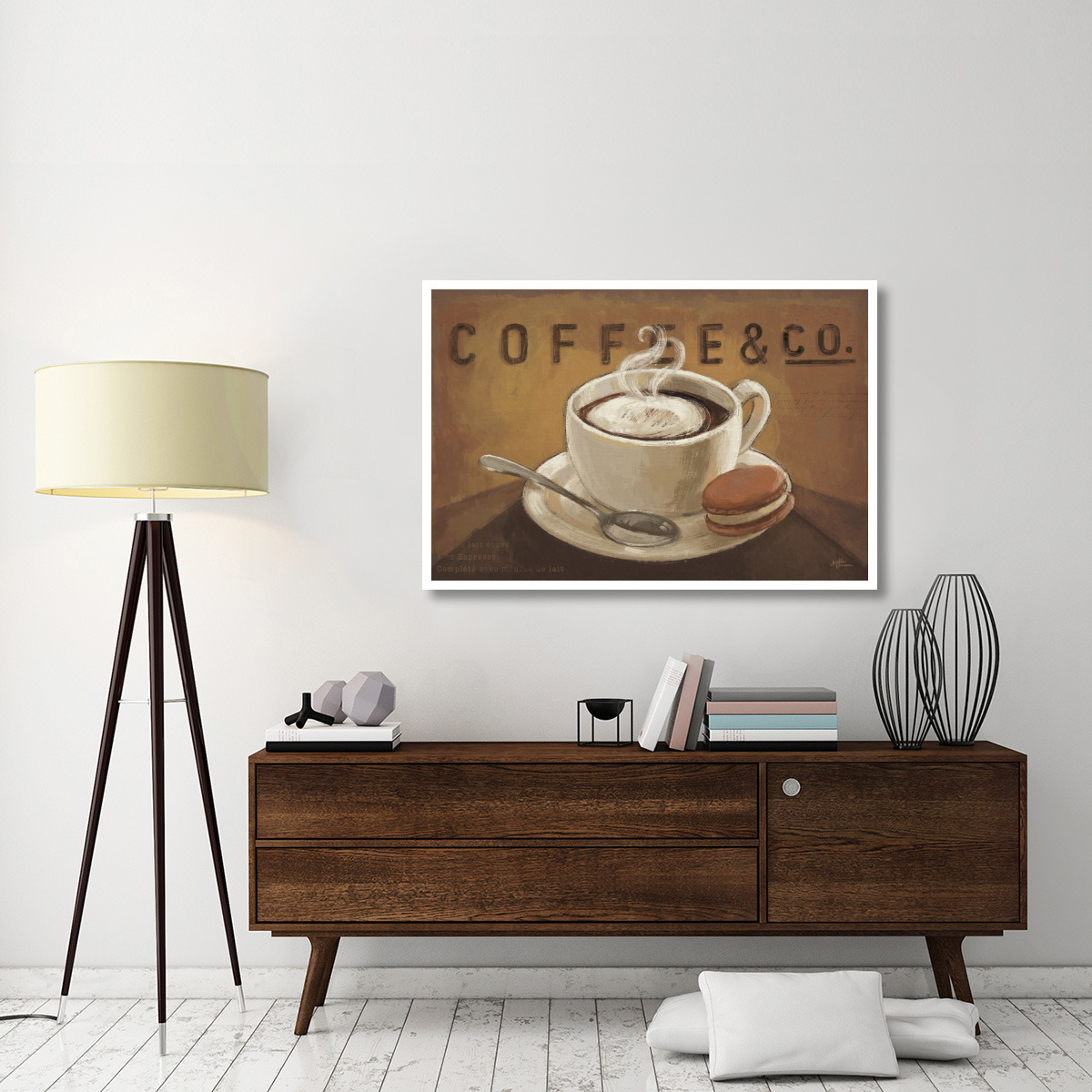Coffee and Co V -Paper Art-50&quotx34"