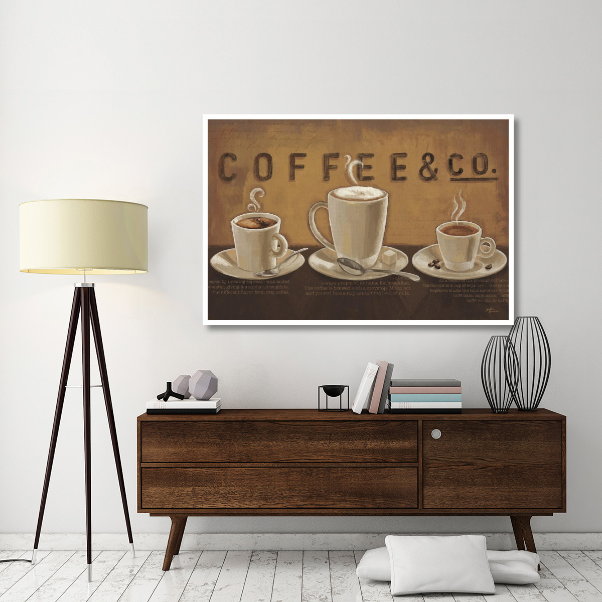 Coffee and Co VI -Paper Art-62&quotx42"