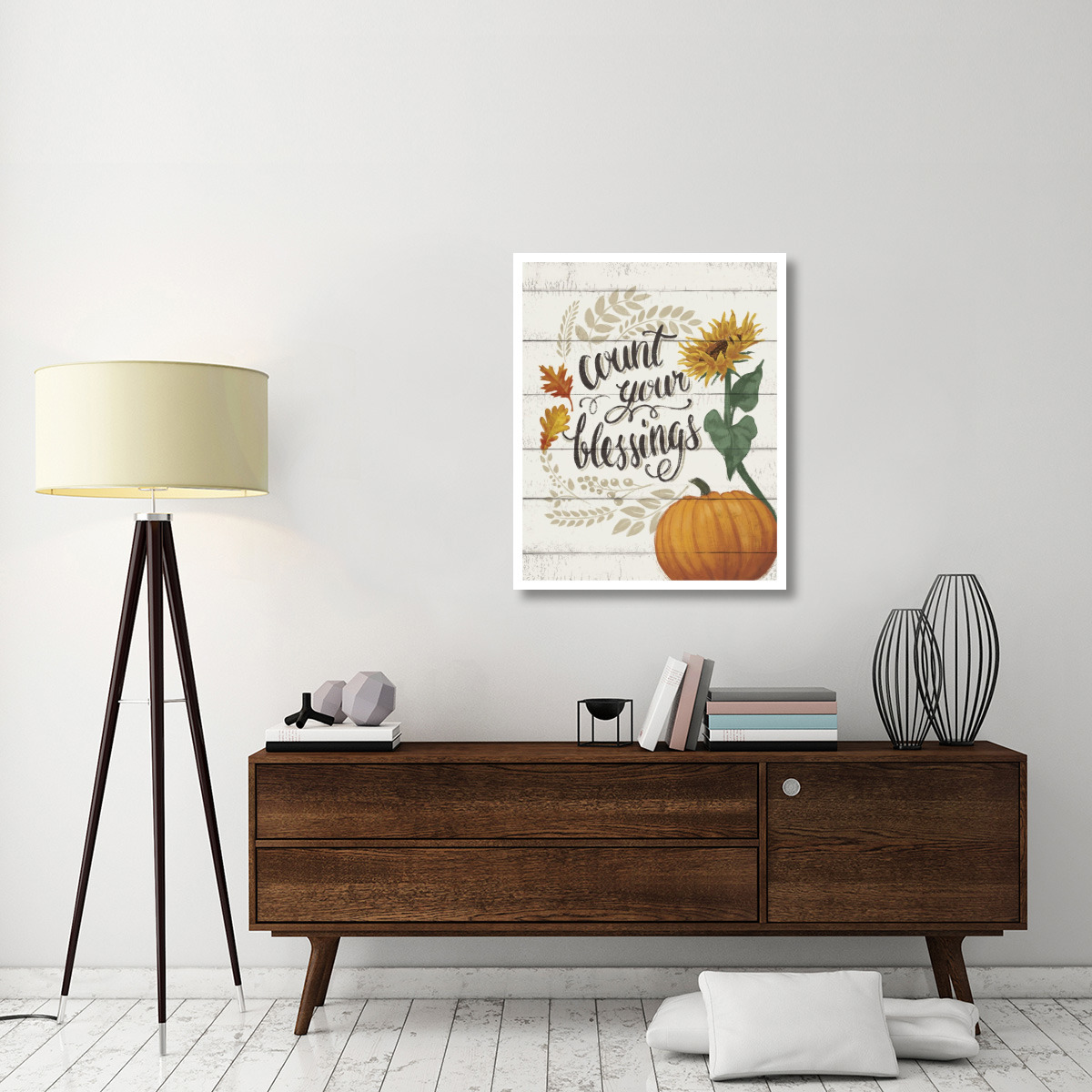 Harvest Delight IV on White -Paper Art-30&quotx37"