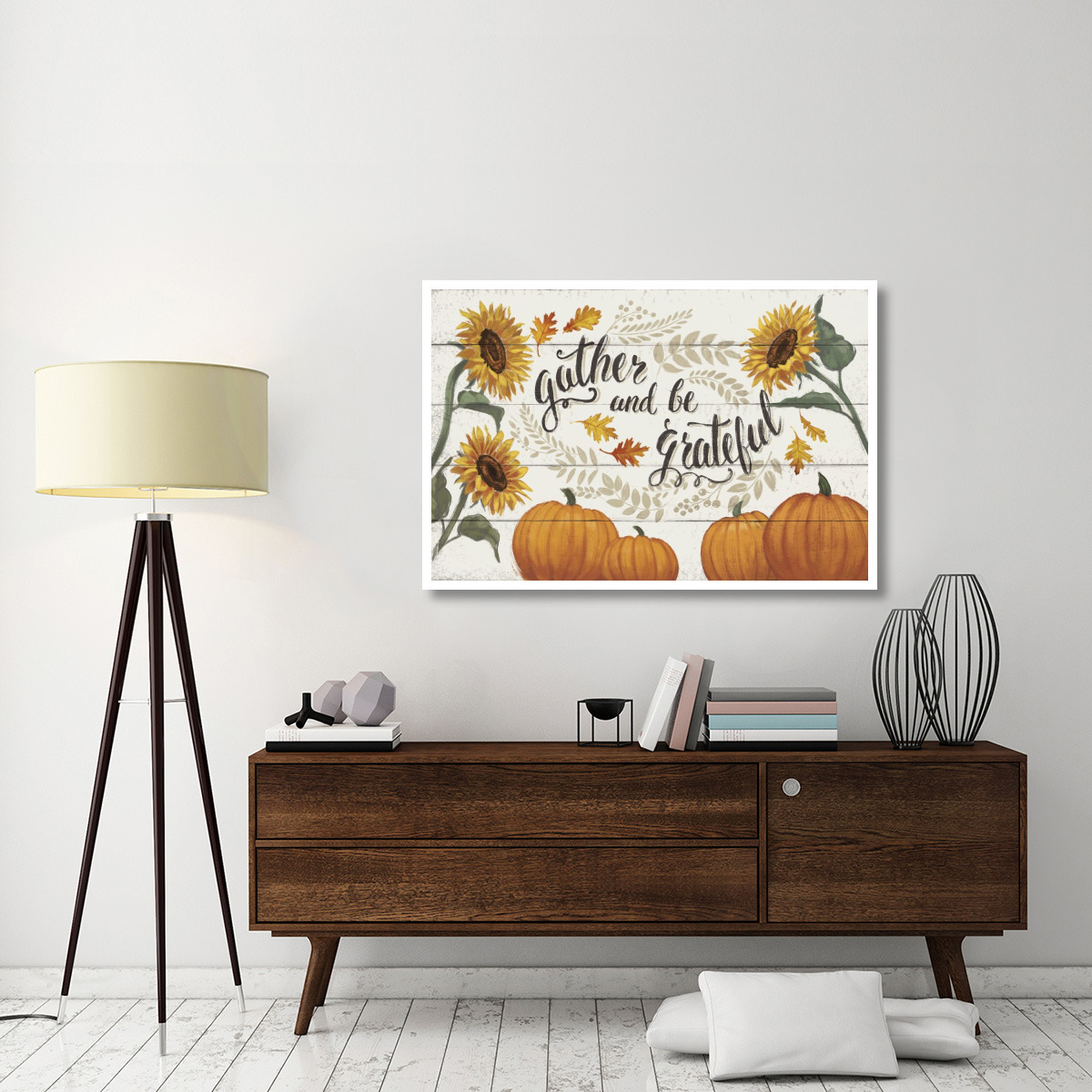 Harvest Delight V on White -Paper Art-50&quotx34"