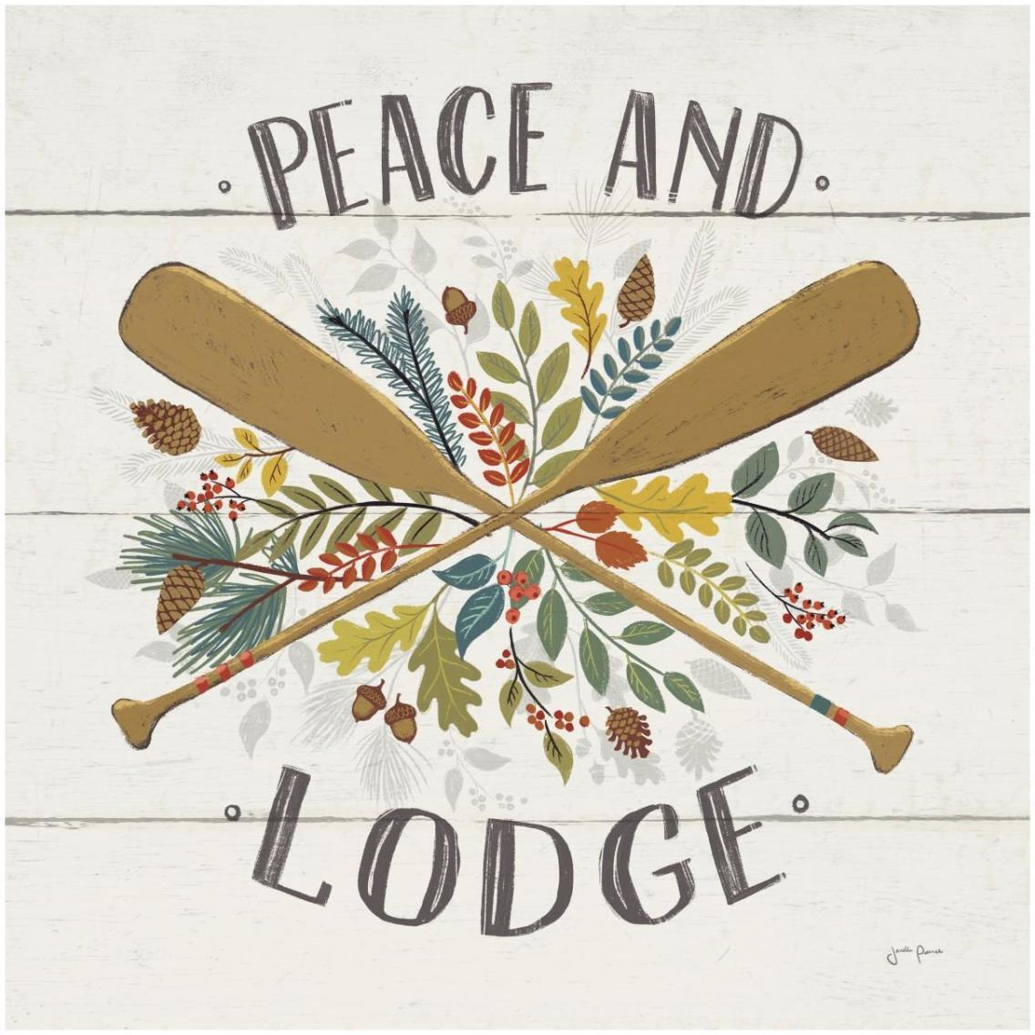 Peace and Lodge IV -Paper Art-32&quotx32"