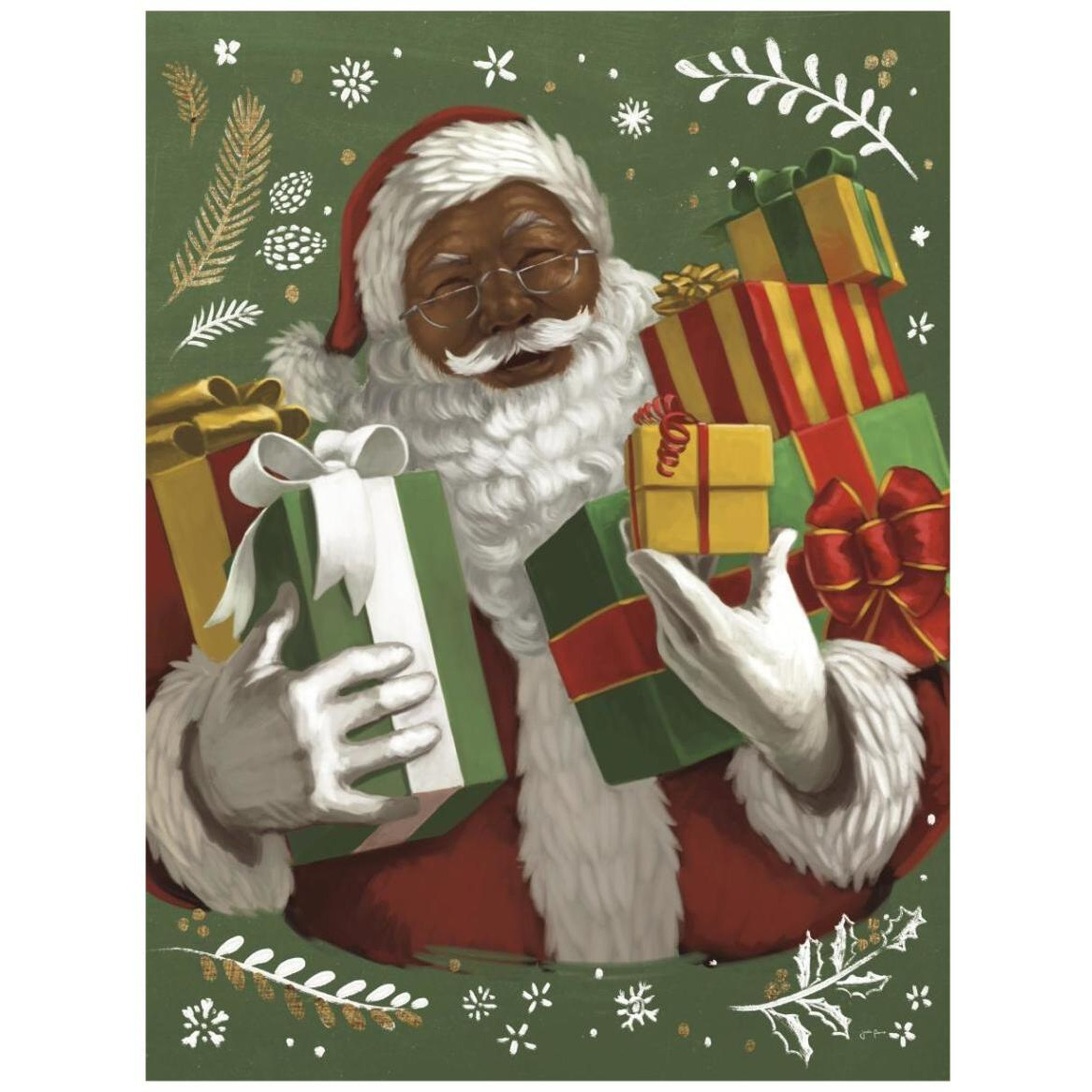 Santas List IV v2 Crop -Paper Art-32&quotx42"