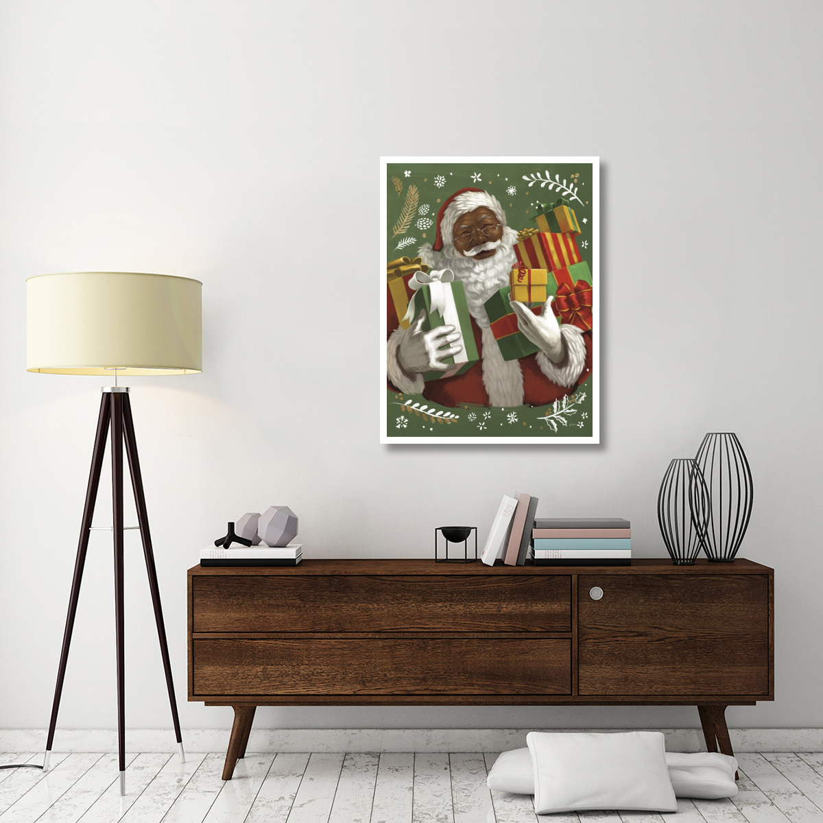 Santas List IV v2 Crop -Paper Art-32&quotx42"