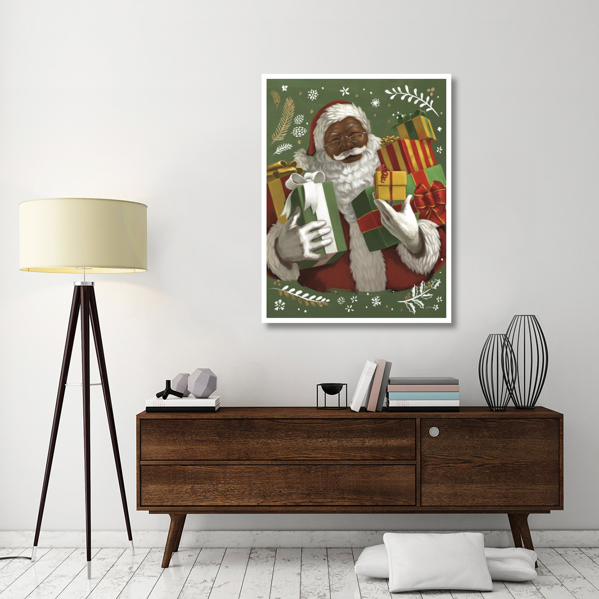 Santas List IV v2 Crop -Paper Art-38&quotx50"