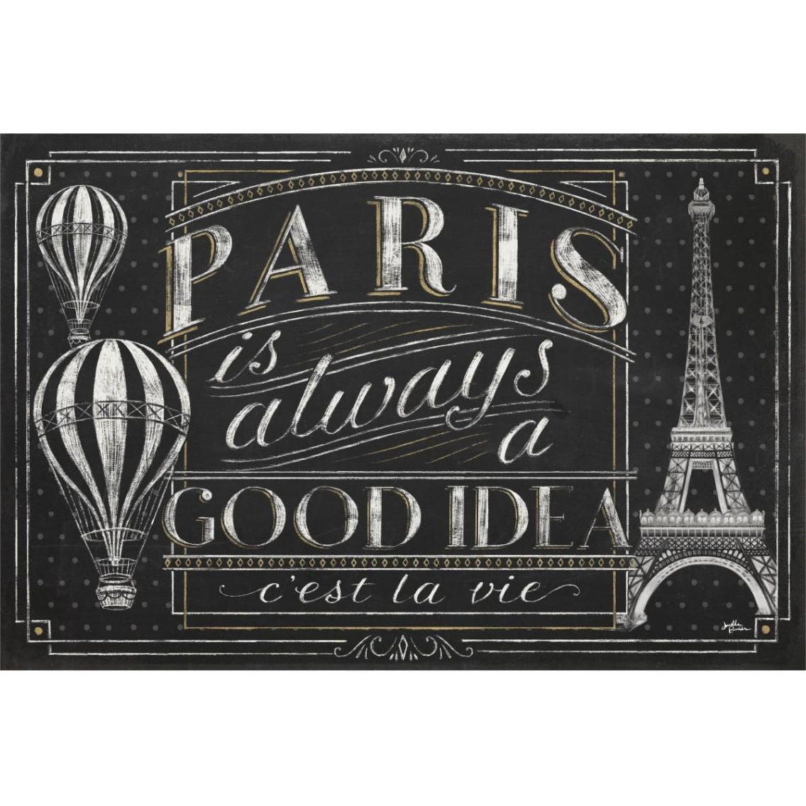 Vive Paris I -Paper Art-38&quotx26"