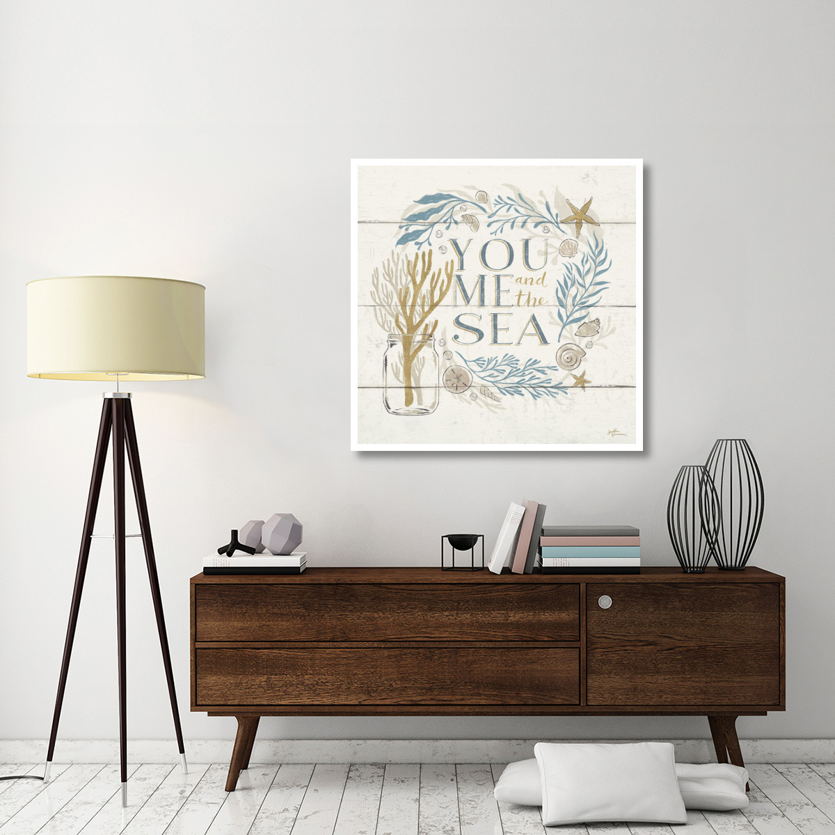 Golden Sea III -Paper Art-42&quotx42"