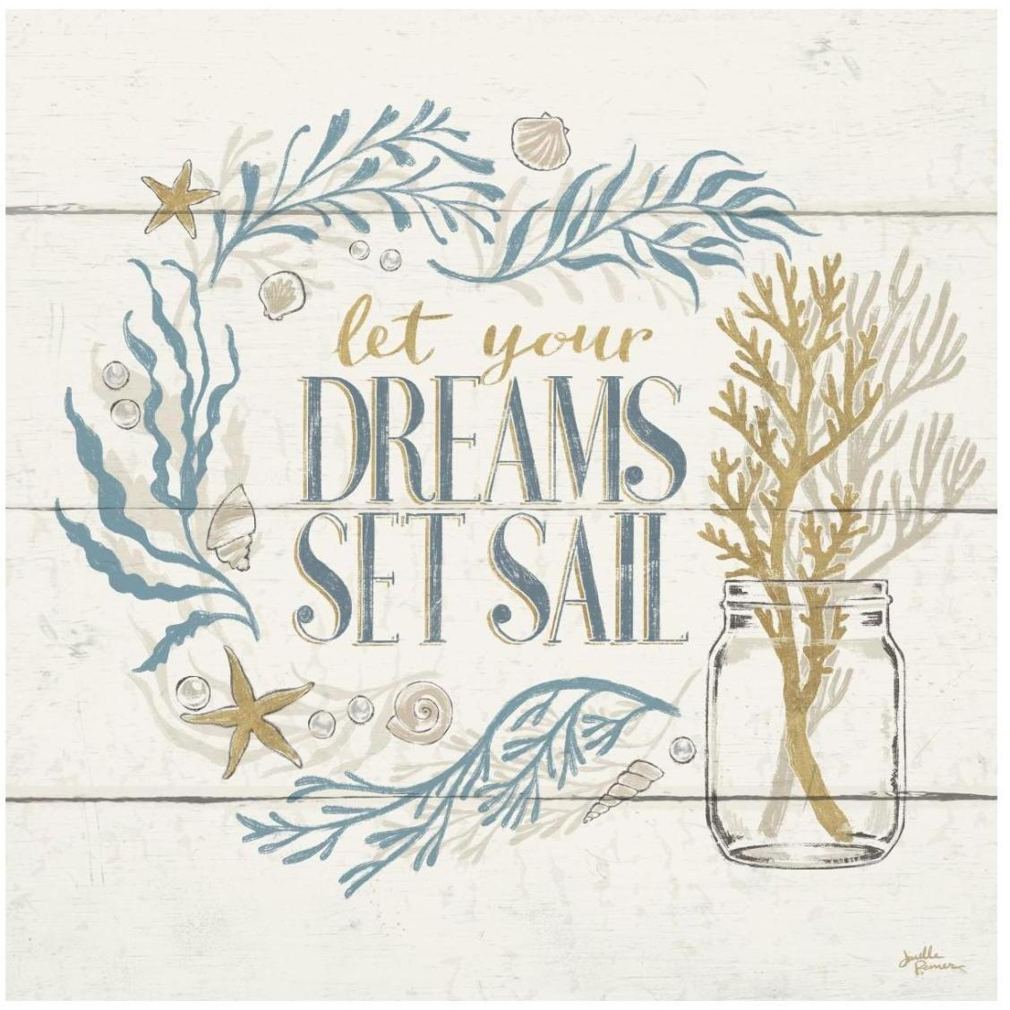 Golden Sea V -Paper Art-26&quotx26"