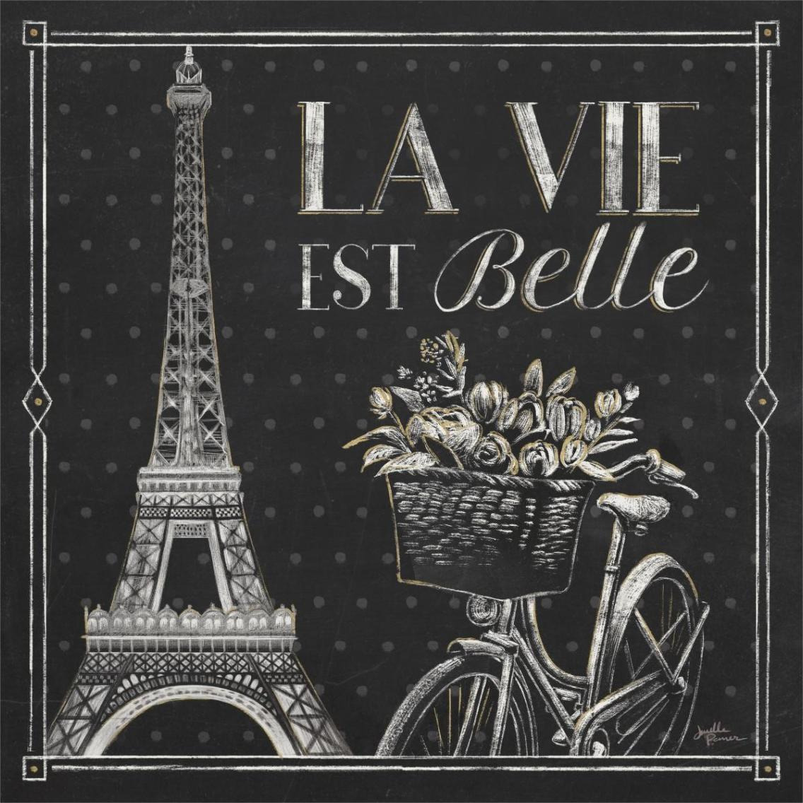 Vive Paris VI -Paper Art-38&quotx38"