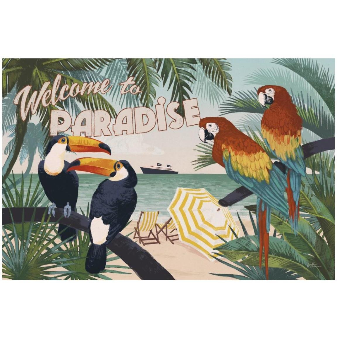 Welcome to Paradise I -Paper Art-20&quotx14"