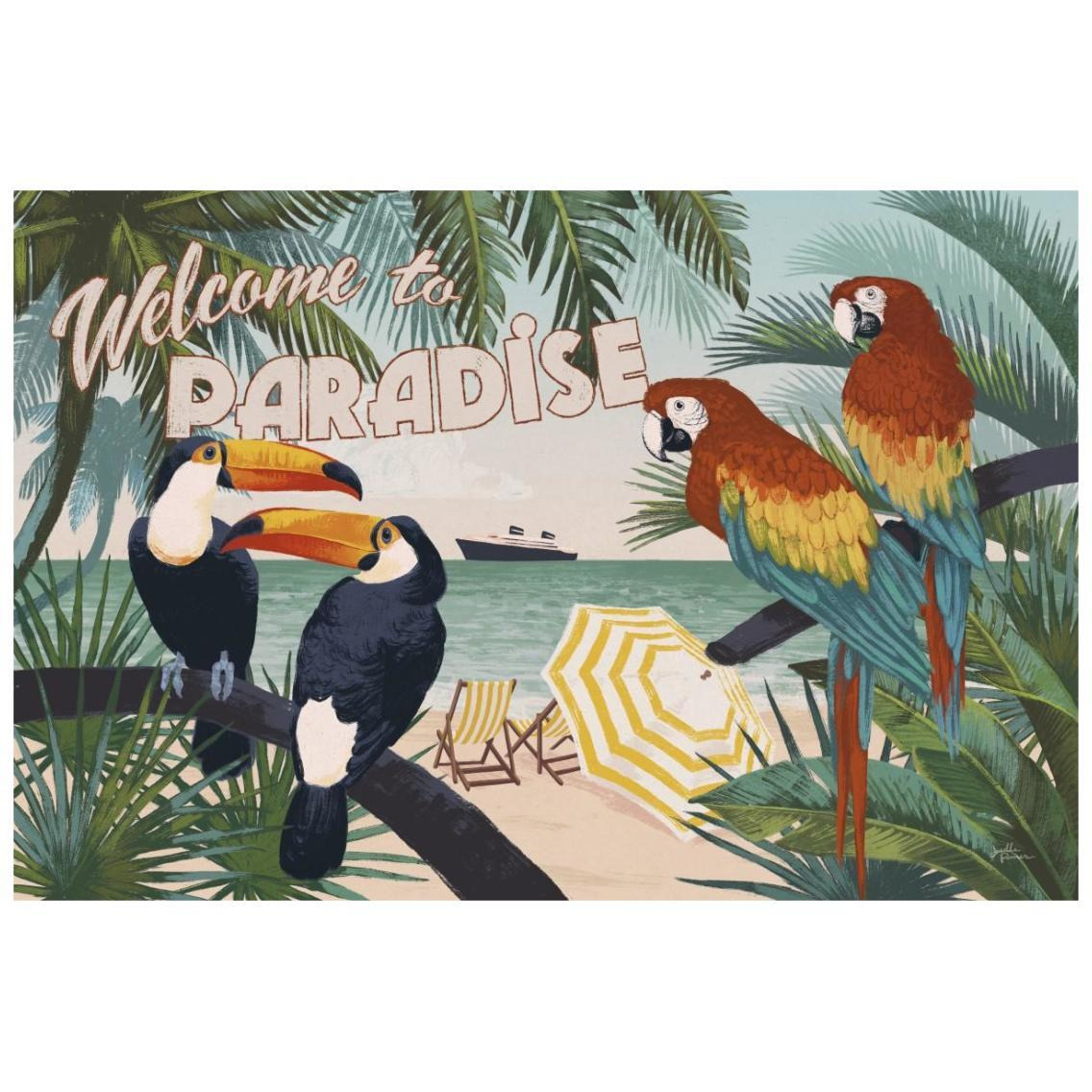 Welcome to Paradise I -Paper Art-26&quotx18"