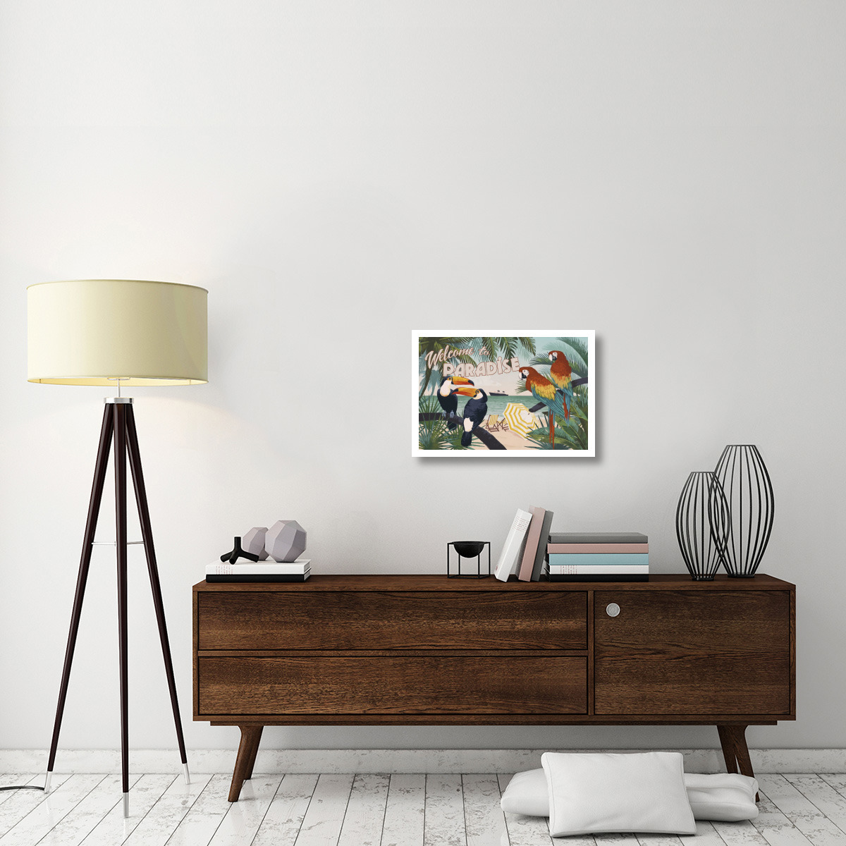 Welcome to Paradise I -Paper Art-26&quotx18"